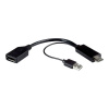 Roline 12.03.3147 DisplayPort / HDMI adaptér [1x zásuvka DisplayPort - 2x zástrčka DisplayPort, HDMI zástrčka] čierna 0.15 m; 12.03.3147