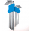 TAGRED HEX TORX SECURITY imbusové kľúče T10-T50 mm, 9 kusov.
