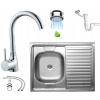 Kuchynská batéria - Sink aplikovaný 60x80 + sifón + batéria (Kuchynská batéria - Sink aplikovaný 60x80 + sifón + batéria)