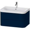 DURAVIT Happy D.2 Plus c-shaped závesná skrinka s nábytkovým umývadlom s otvorom, 2 zásuvky, 775 x 490 x 480 mm, nočná modrá matná lakovaná, HP4347O9898