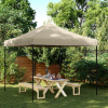 vidaXL Skladací pop-up párty stan sivohnedý 292x292x315 cm - Šedohnedá - 43584-185025