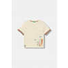 United Colors of Benetton tričko detské bavlnené 3I1XG10LZ.P.Stagionale béžová 90