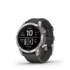 Garmin fenix 7 Glass,Silver/ Graphite Silicone Band 010-02540-01