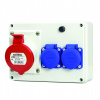Rozvodnica zásuvková 686.322, 5p, 1x32A/400V, 2x230V domová, neistená, IP44 SCAME