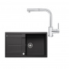 SET655 - Gránitový drez Blanco Metra XL 6 S antracit + Kuchynská batéria Rosan Zerro JZ38601 chróm