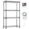 SucceBuy Stojan na rastliny 180W 4 horizontálny 90x35x150CM s lampou na rastliny