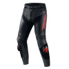 Kožené nohavice REBELHORN FIGHTER BLACK / FLO RED 56