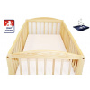 Nepromokavé prostěradlo do postýlky Dětský svět 70x140cm bílé froté (Nepropustné prostěradlo do postýlky, Dětský svět, 70x140cm, bílé)