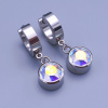 Náušnice Swarovski ch.ocel výber farieb Crystal AB (meniace)