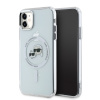 Karl Lagerfeld IML K&CH Heads Metal Frame MagSafe Zadní Kryt pro iPhone 11 Transparent KLHMN61HLSKCH