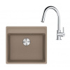 Franke Sety - Kuchynský set G254KA, fragranitový drez MRG 610-52 RTL a batéria FS 3229.031, kašmír/chróm 114.0700.701