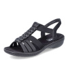 Dámske sandále RIEKER 60809-00 čierna S5 41
