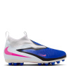 Nike Nike Phantom 6 Academy High Juniors Firm Ground Football Boots Blue/Wht/Pink 4 (36.5)