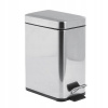 Kôš na odpadky AQUALINE 5 l, strieborný, sivý