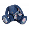 Plyšový zajačik Bunny Blue Copain Calin Histoire d’ Ours modrý 25 cm v darčekovom balení od 0 mes HO3120