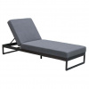 Sunfun Aria Záhradné ležadlo polohovateľné, 200 × 75 × 42 cm, hliník, textil, antracit