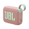 JBL Go 4 Pink bluetooth prenosný reproduktor (v5.3, 850mAh vnútorná batéria, 4.2W, IP67 vodotesný) RUŽOVÝ