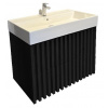 Swiss aqua technologies Koupelnová skříňka s umyvadlem SAT Delano 60x56x46 cm černá mat DELANO60ZCSAT