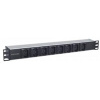 Intellinet rozvodný panel PDU, 8x C13 zásuvka, rack 1U, 2m odpojitelný kábel, proti vypadávaniu 163651
