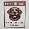 Tabuľka na bránu - Zlatý retriever