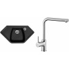 Set Sinks (dřez Naiky 980 Granblack 30 + baterie Elka Chrom - lesklý) NA98030ELCL
