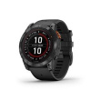 Garmin fenix 7X Pro Solar, Slate Gray Stainless Steel, Black Band 010-02778-01