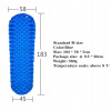 Prikrývka DufU198 BD280959-BLUE M obdĺžnik 200 x 150 cm (Modrý štýl M nafukovacie matrac skladacie matrace Matt)