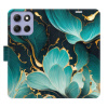 Flip pouzdro iSaprio - Motorola Moto G86 5G - Blue Flowers 02 s kapsičkami na karty (Flipové knížkové pouzdro, obal, kryt iSaprio s přihrádkami na karty a motivem)