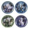 Pacific Trading Anne Stokes Talíře 4-Pack Unicorn and Maiden