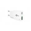 Síťový GaN adaptér USB-C + USB-A (30W)