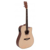 Dimavery JK-500 Western gitara, Cutaway, natur