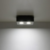 Sollux Lighting Stropné svietidlo Mono 2, 1x čierne/biele kovové tienidlo