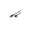 Techly ICOC U-AB-30-ANG USB kábel 3 m USB 2.0 USB A USB B Čierna (ICOC-U-AB-30-ANG)