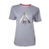 Assassin's Creed Odyssey - Embossed Odyssey Logo Men's T-shirt Velikost: M, Barva: Grey