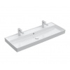 Villeroy & Boch Collaro - Umývadlo nábytkové, 120x47 cm, s prepadom, 2 otvory na batériu, CeramicPlus, alpská biela 4A33C4R1