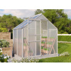 Skleník VITAVIA TARGET 2500 PC 4 mm strieborný LG2187 - Vitavia Garden - kg/m2 - hliníkový skleník - 1,61m - 0,61m - jednokrídlové posuvné - 1xks - m - klasický skleník so sedlovou strechou - polykarb