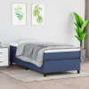 Box spring postel s matrací modrá 100 x 200 cm textil Modrá 3144405