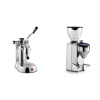 La Pavoni Stradivari Professional Lusso + Rocket Espresso FAUSTO 2.1, chrome