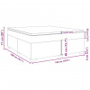 vidaXL Posteľný rám boxspring s matracom krémový 180x200 cm látka - Krémová - 153762-52313