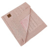 EKO Deka kašmírová s velúrovou podšívkou Rose Pink 100x80 cm PLE-91-ROSE-PINK