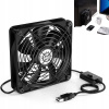 VENTILÁTORY USB CHLADIACI VENTILÁTOR 50/53/56 CFM 3 RÝCHLOSŤ 5V PBT 8*8 CM