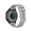 eses Jednofarebný silikónový remienok pre smart hodinky Garmin 20 mm Farba: šedá