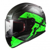 Integrální moto přilba LS2 FF353 Rapid Deadbolt černo-zelená