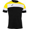 Joma Dres CREW IV T-SHIRT BLACK-YELLOW S/S Veľkosť: M
