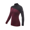 SENSOR MERINO EXTREME dámské triko dl.rukáv zip port red/černá 22200050-03