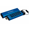 Kingston Ironkey Keypad 200C/256GB/USB 3.0/USB-C/Modrá IKKP200C/256GB