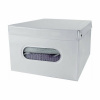 Compactor Skladacia úložná krabica s vekom SMART, 50 x 42 x 28 cm, biela, L