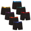 7PACK pánske boxerky Nedeto čierne (7NB002b) 3XL
