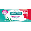 Sanytol čistiace vlhčené obrúsky na dezinfekciu s vôňou eukalyptu 120ks