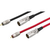 Monacor 0065320 cinch / XLR audio prepojovací kábel [1x cinch zástrčka - 1x XLR zástrčka] 1.5 m červená/čierna; 0065320